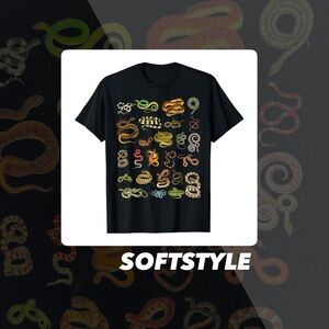 EUC Softstyle Snake Graphic Tee Shirt